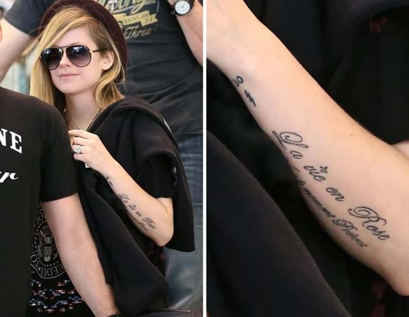 Avril Lavigne Татуировки