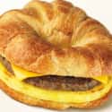Dunkin' Donuts Sausage, Egg Ad Cheese Croissant on Random Best Fast Food Breakfast Items