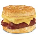 Carl's Jr. Smoked Sausage, Egg and Cheese Biscuit on Random Best Fast Food Breakfast Items