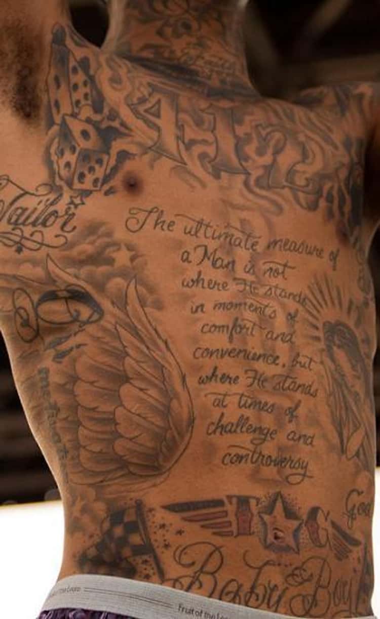 wiz khalifa right arm tattoos