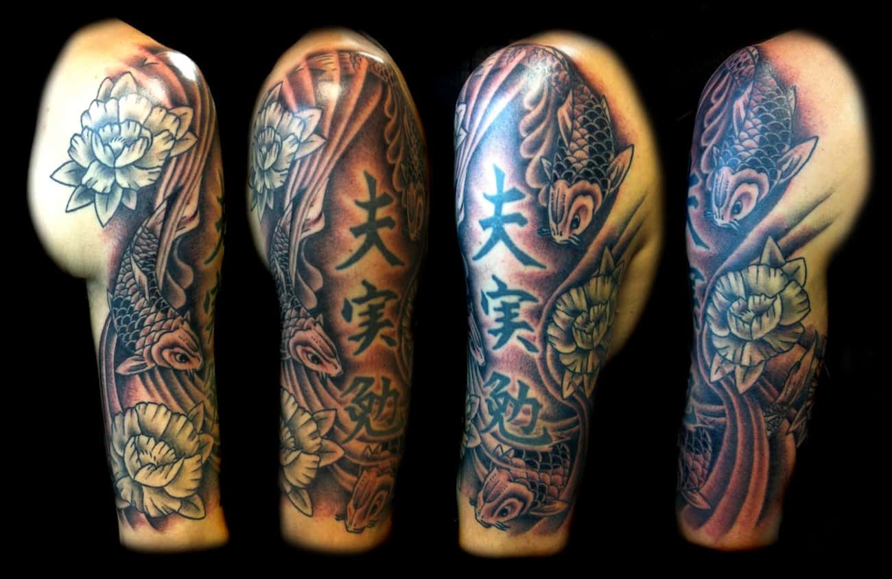 Japanese-Inspired Half Sleeve Tattoos