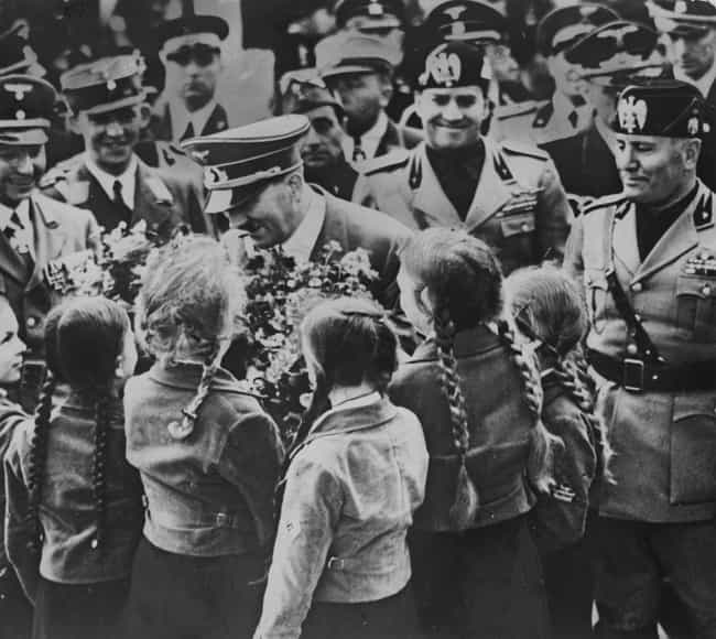 Hitler Greeting Children