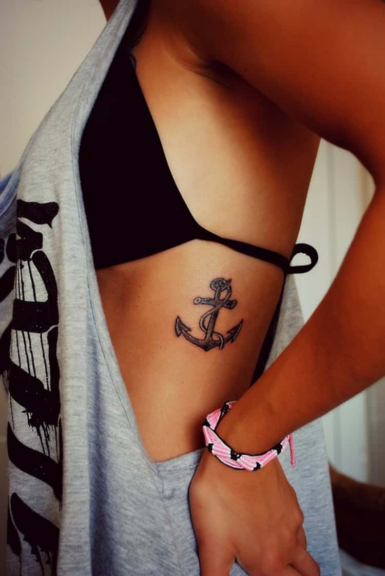 old school navy anchor tattoo