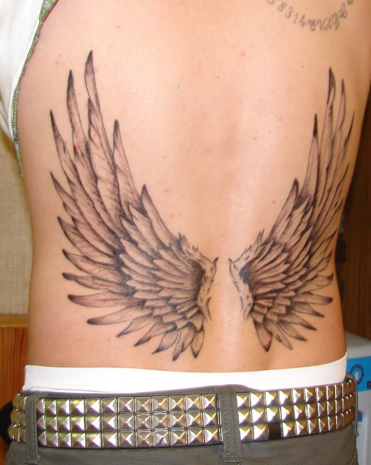 Angel Wing Lower Back Tattoos