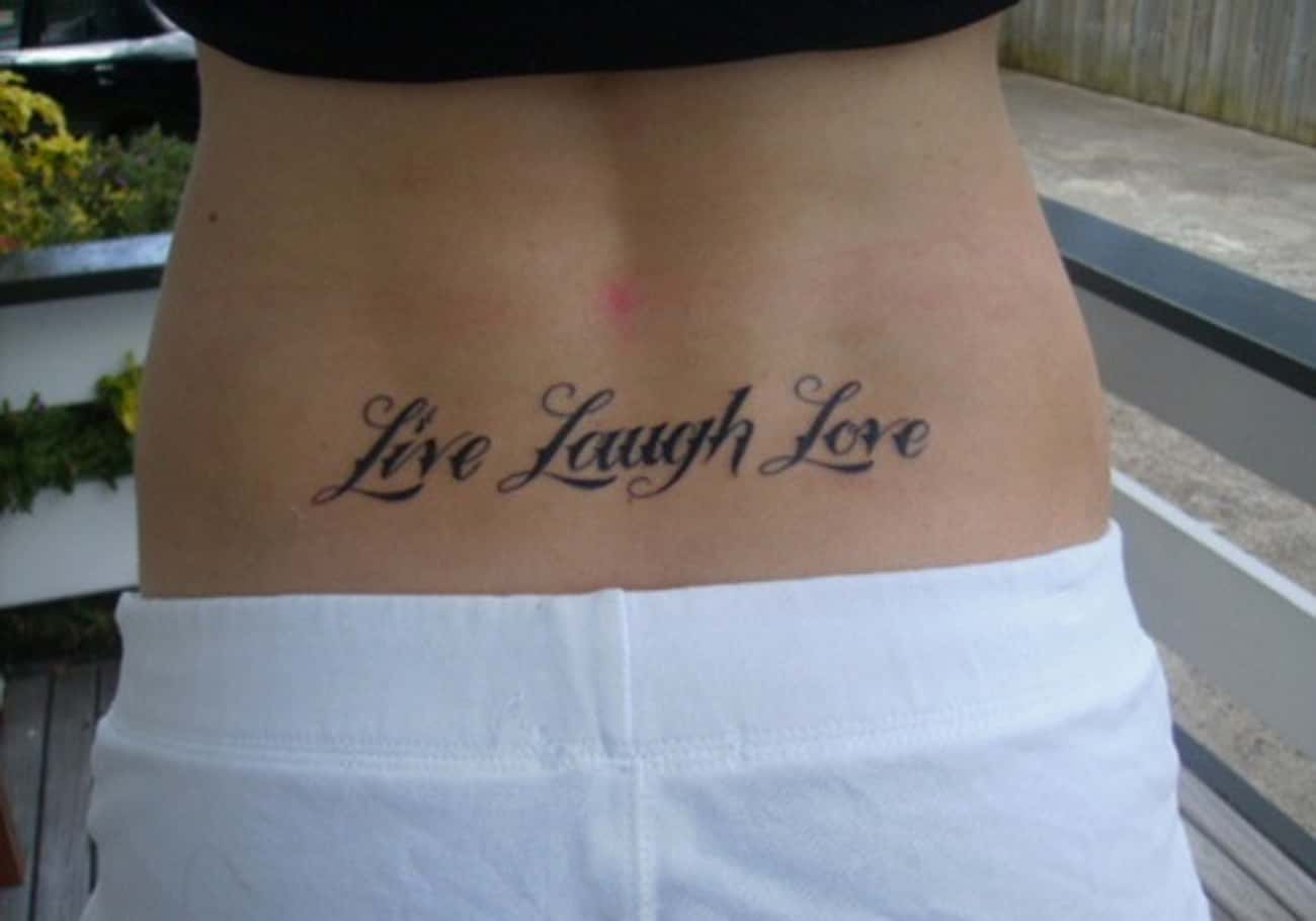 Word Lower Back Tattoos