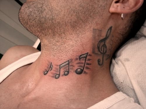 back of neck tattoos men