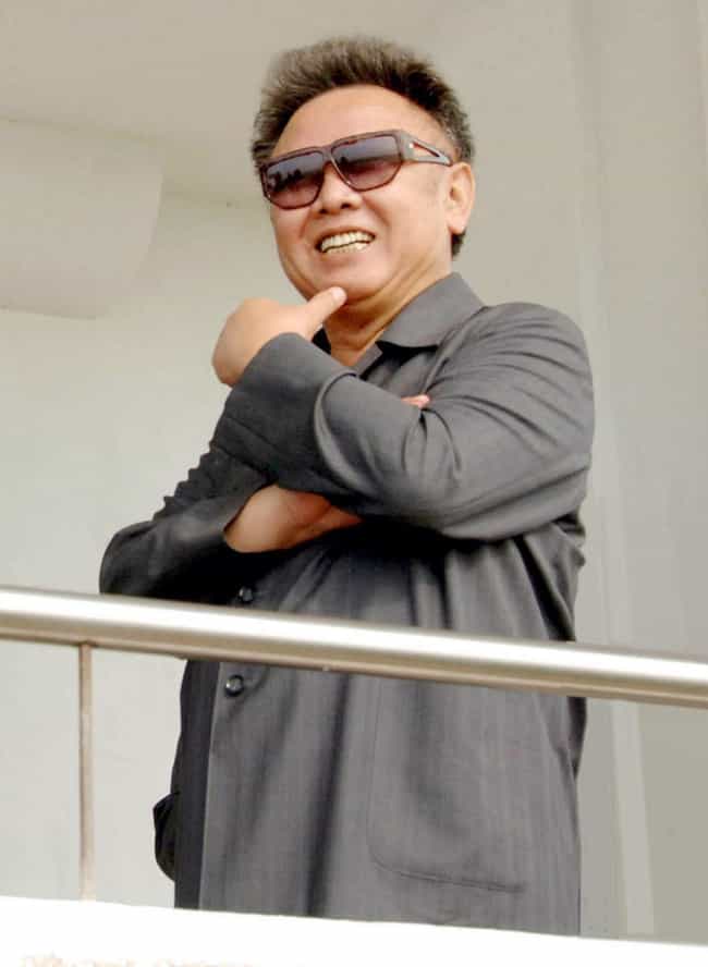 Kim Jong-il Enjoying A Laugh In The Sun
