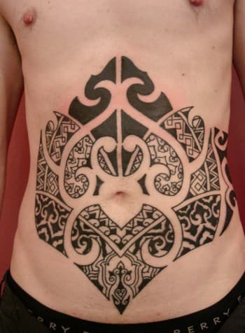 Tribal Stomach Tattoos For Men   Tribal Stomach Tattoos Photo U1