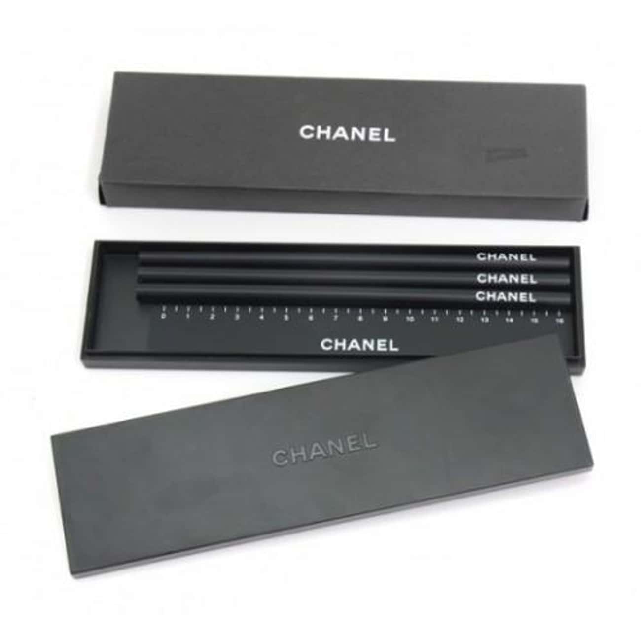 Chanel Pencil Case and Ruler