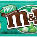 Mint Dark M&Ms on Random Best Flavors of M&Ms