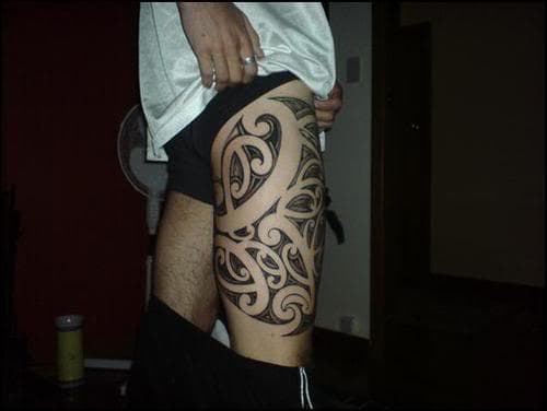 Celtic Leg Tattoos For Men   Celtic Thigh Tattoos Photo U2