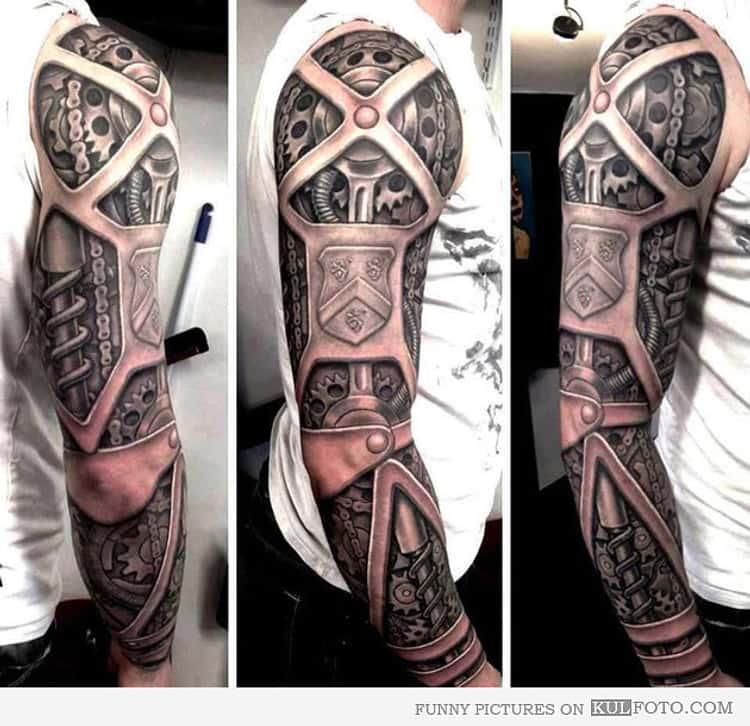 Stunning full sleeve & full back tattoos