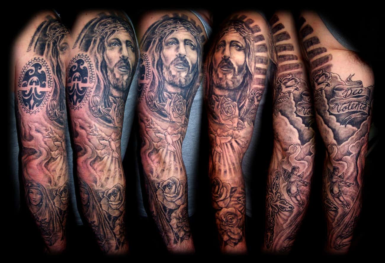 Religious Full Sleeve Tattoos