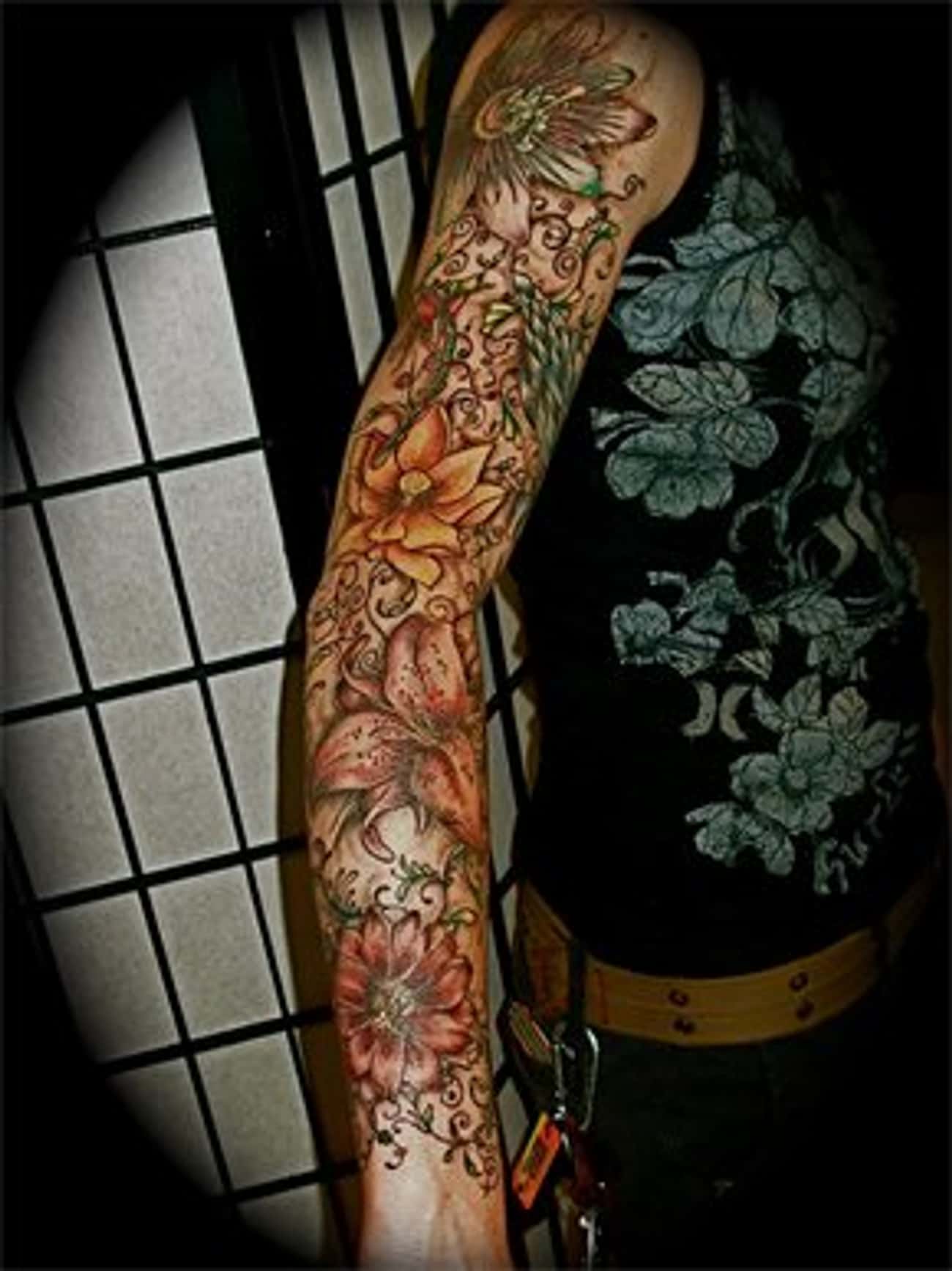 Flower Full Sleeve Tattoos