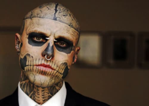 face tattoos skull