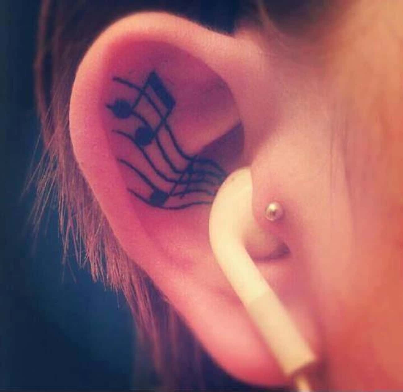 Music Ear Tattoos