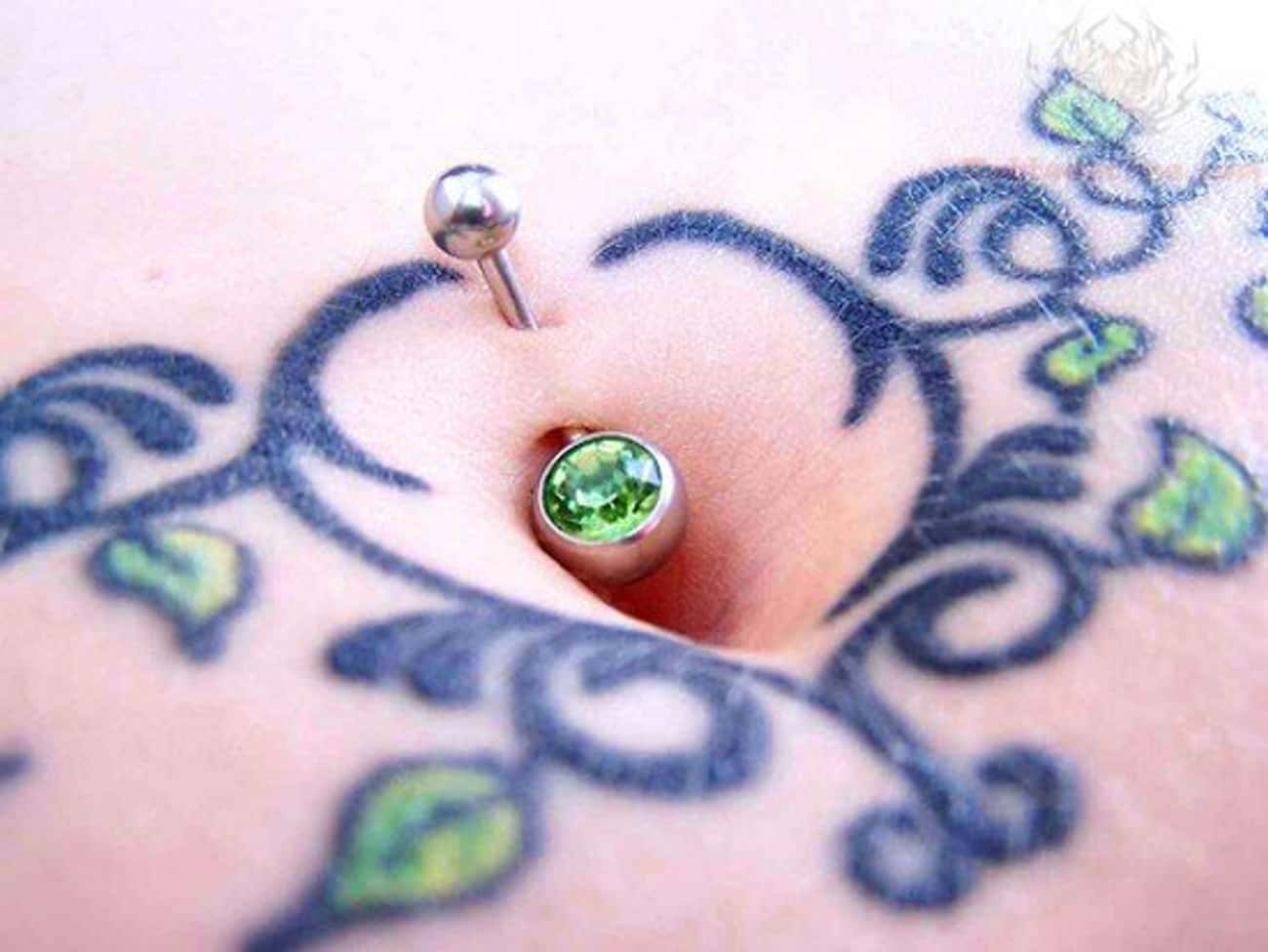 Heart Belly Button Tattoos