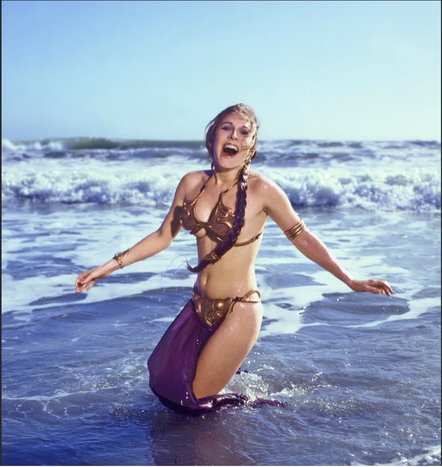 carrie fisher hot bikini