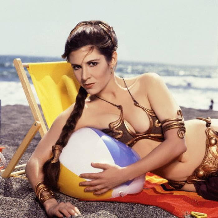 carrie fisher hot bikini