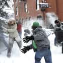 Have a Snowball Fight on Random Bucket List for Couples