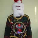 Rug Trim Is the New Black on Random Ugliest Christmas Sweaters