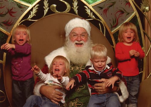 Random Kids Who Are Terrified of Santa Claus