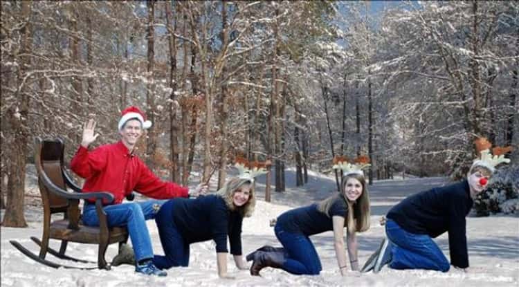 family christmas picture fail