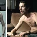 Christian Bale - The Machinist (2004) on Random Most Extreme Body Transformations Done for Movie Roles
