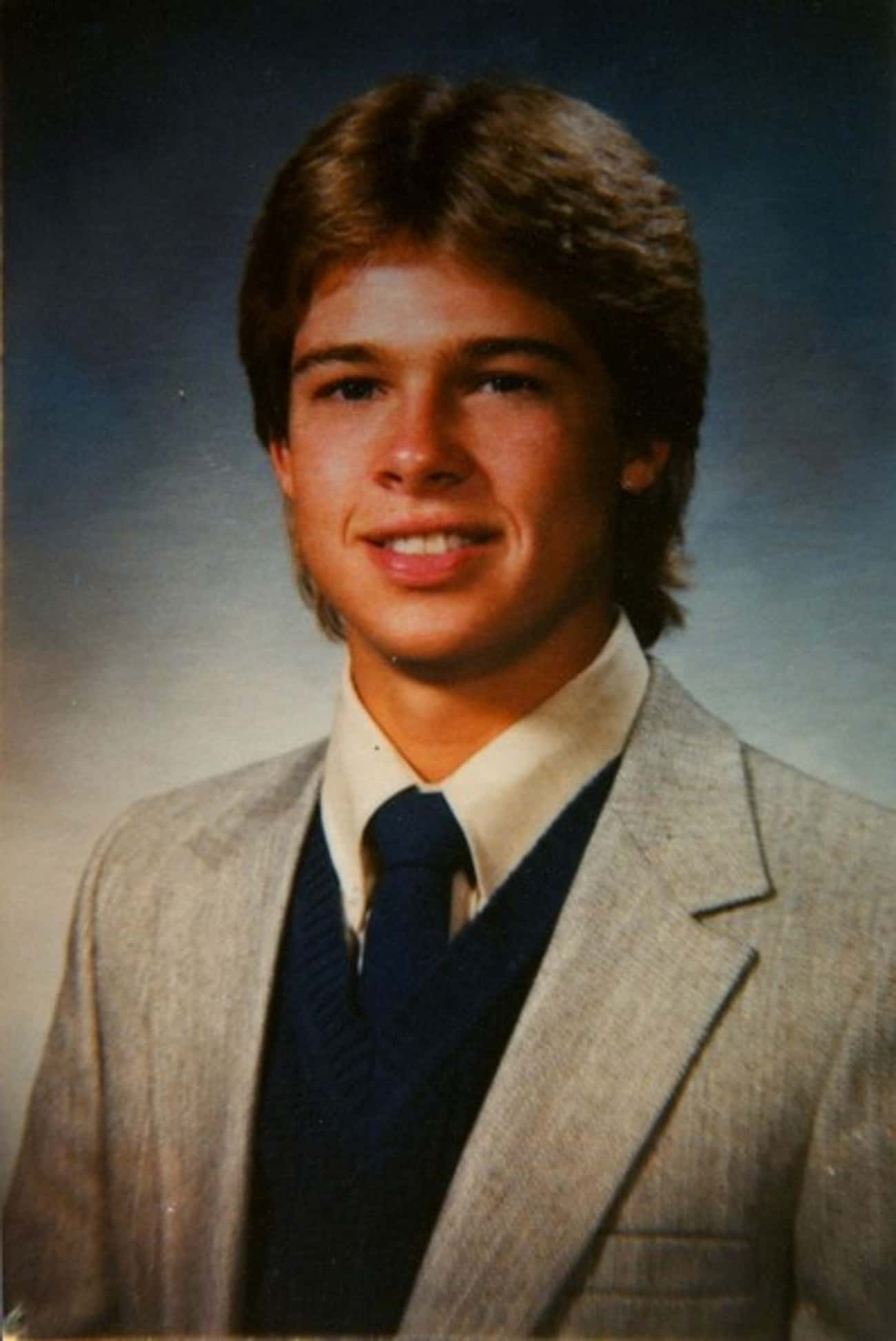 Young Brad Pitt&#39;s Mom Begged Him to Get a Haircut Before Senior Photos, But Naturally, He Refused