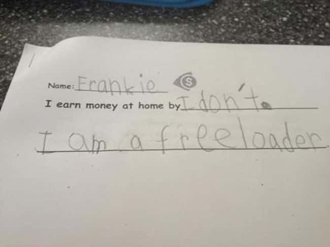Kid Tells It Like It Is is listed (or ranked) 16 on the list 53 Hilarious Test Answers From Kids