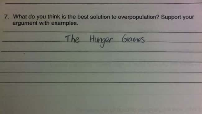 The Ultimate Solution is listed (or ranked) 24 on the list 53 Hilarious Test Answers From Kids
