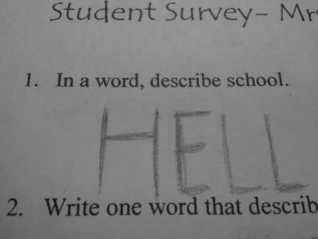 Accurate. is listed (or ranked) 6 on the list 53 Hilarious Test Answers From Kids