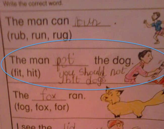 A Valuable Lesson is listed (or ranked) 15 on the list 53 Hilarious Test Answers From Kids
