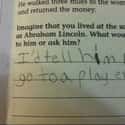 Good Advice, Actually on Random Hilarious Test Answers From Kids
