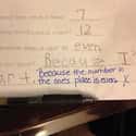 Even Numbers on Random Hilarious Test Answers From Kids