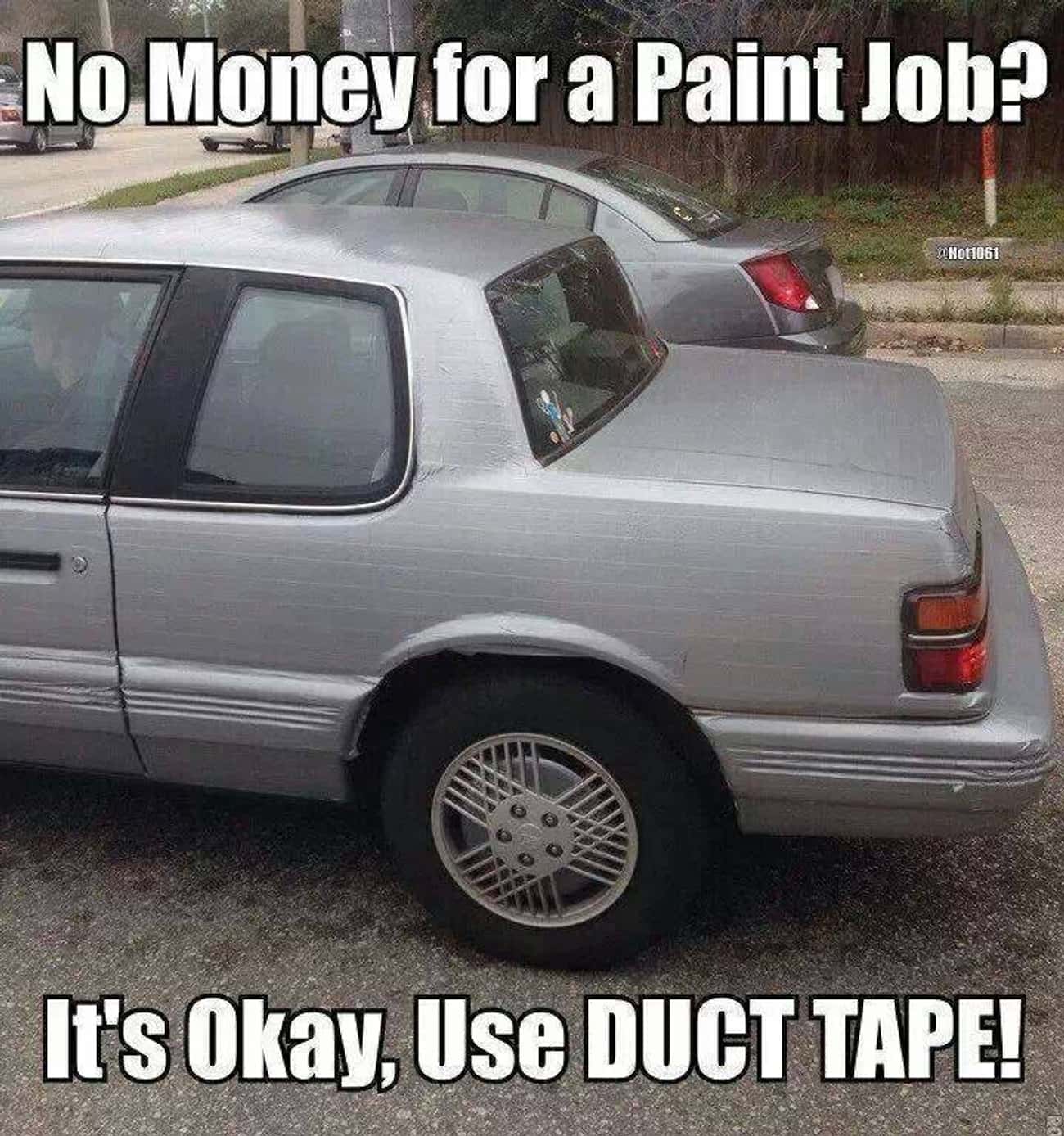 Duct Tape Paint Job