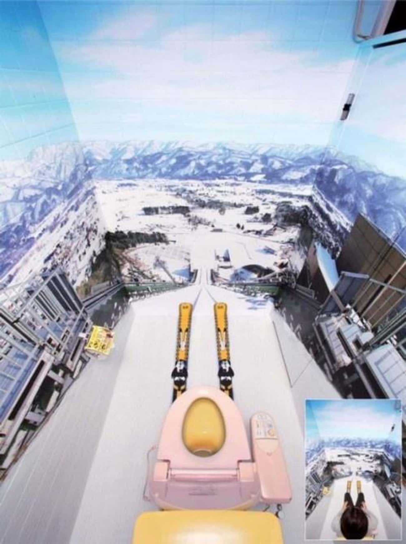 Skiing and Peeing