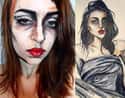 Frances Cobain Painting on Random Special Effects Makeup Transformations