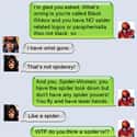 Arachnid Confusion on Random Best Texts from Superheroes