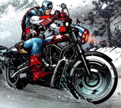 Captain America's Motorcycle on Random Best and Worst Vehicles in Marvel Comics