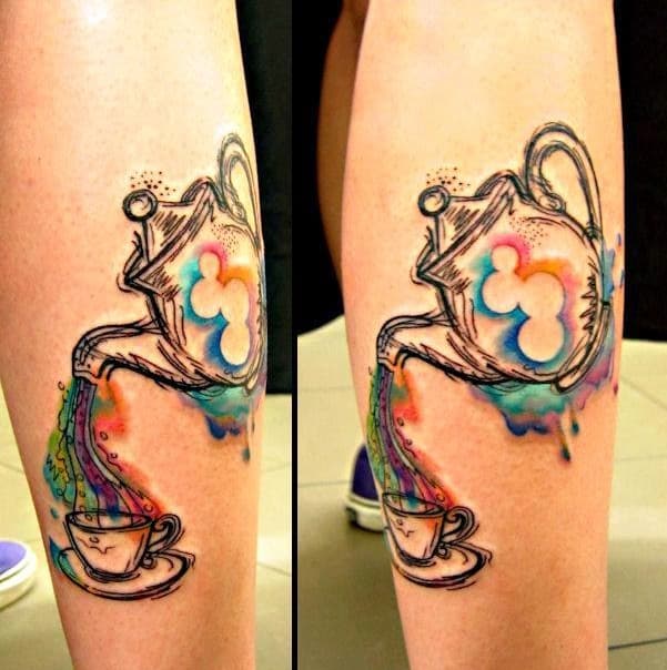 Alice In Wonderland Teacup Tattoo