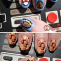 Super Mario Bros. on Random Awesomely Geeky Manicures