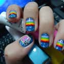 Nyan Cat on Random Awesomely Geeky Manicures