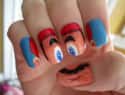 Mario Face on Random Awesomely Geeky Manicures