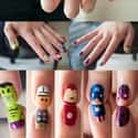 Marvel Heroes on Random Awesomely Geeky Manicures