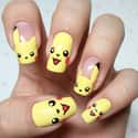 Pikachu on Random Awesomely Geeky Manicures