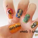 Harry Potter on Random Awesomely Geeky Manicures