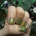 Circuit Board on Random Awesomely Geeky Manicures