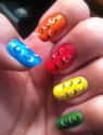 Lego on Random Awesomely Geeky Manicures