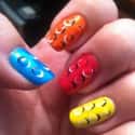 Lego on Random Awesomely Geeky Manicures